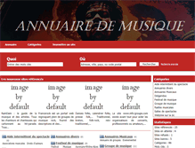 Tablet Screenshot of annuaire-musique.narayana.fr